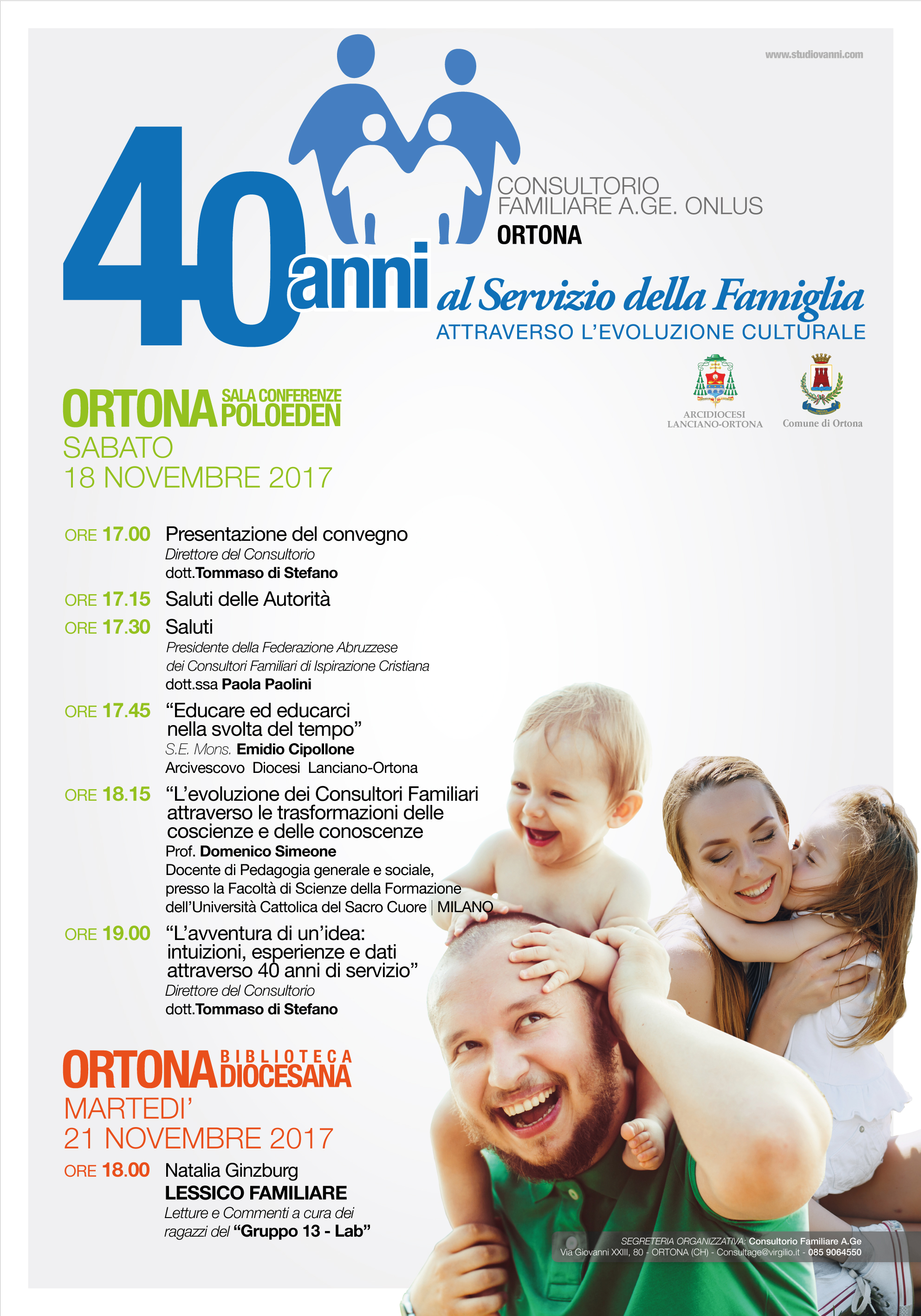 Consultorio Familiare di Ortona: 40 anni a servizio della famiglia   versione testuale