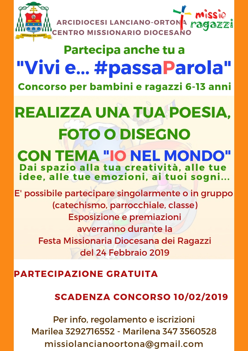 Concorso Ragazzi Missionari