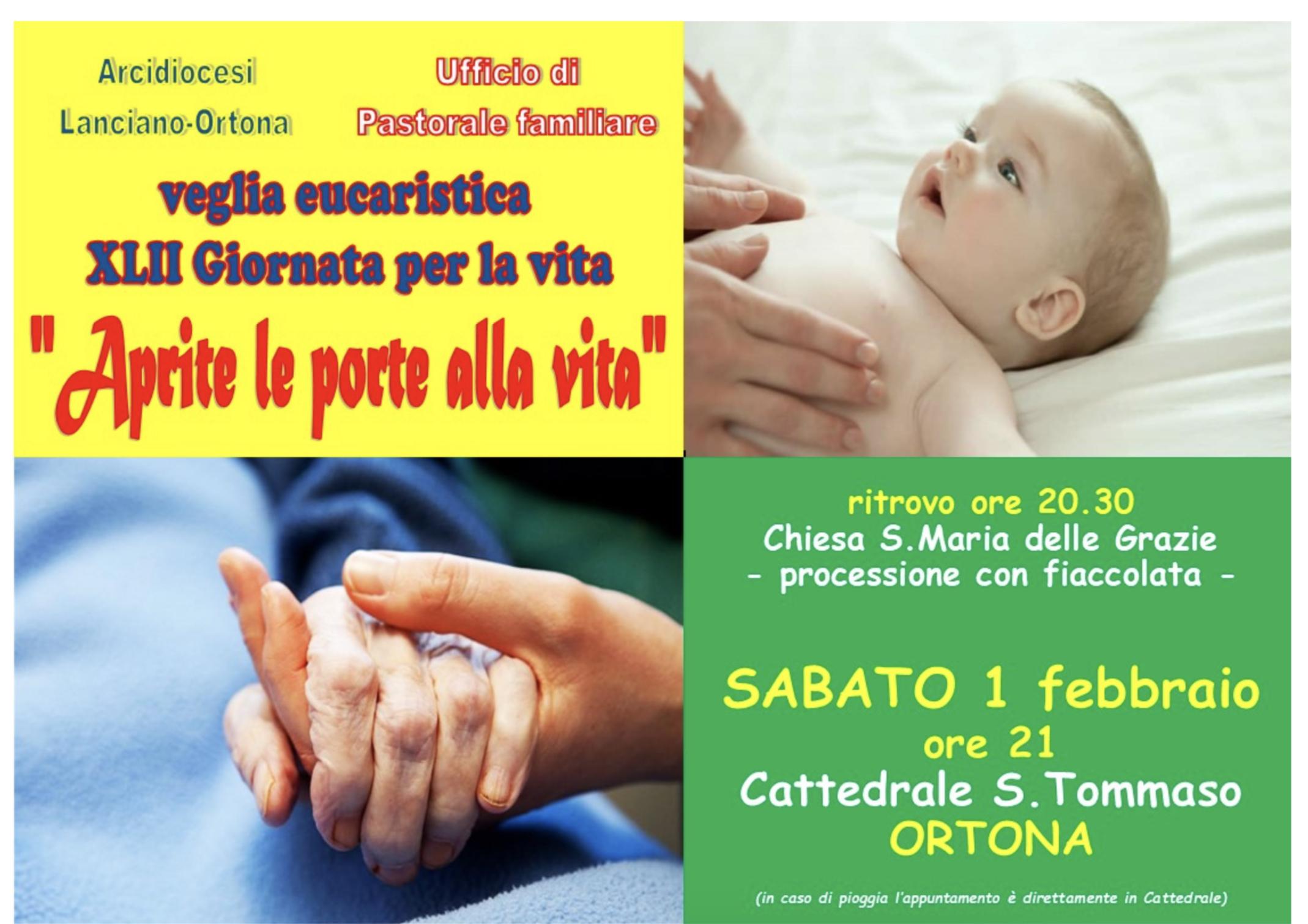 Veglia eucaristici per la Giornata per la Vita