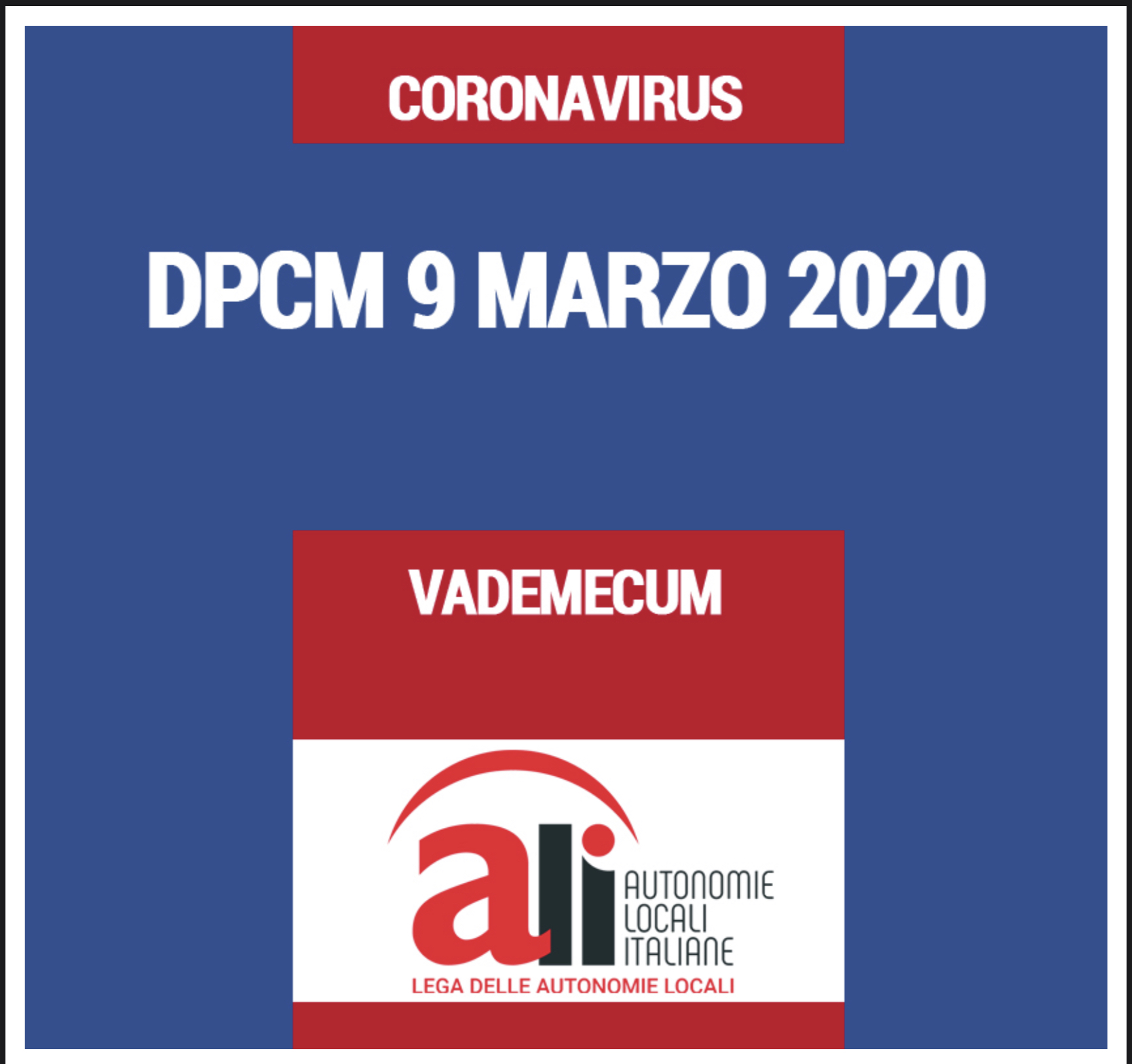 DPCM 9 MARZO 2020