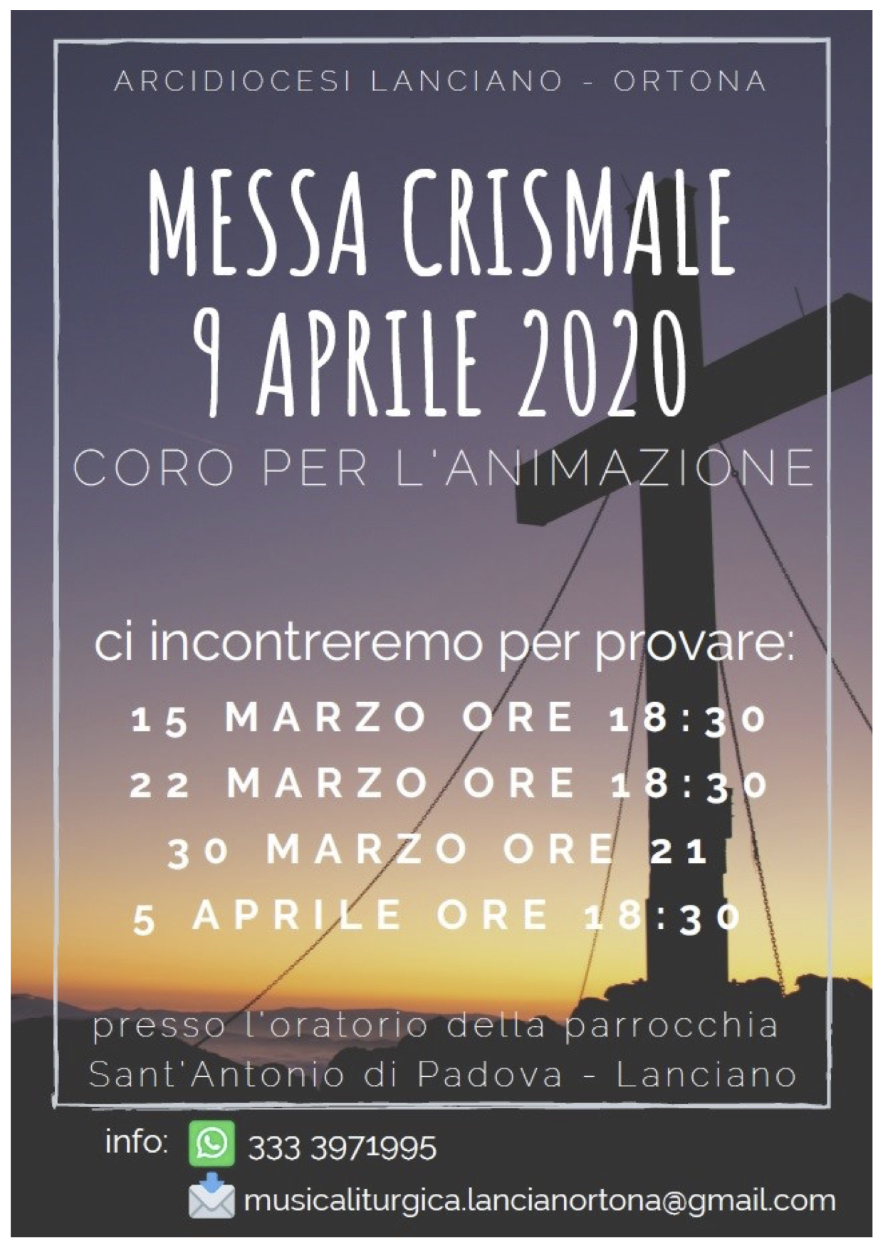Prove Coro Messa Crismale 2020