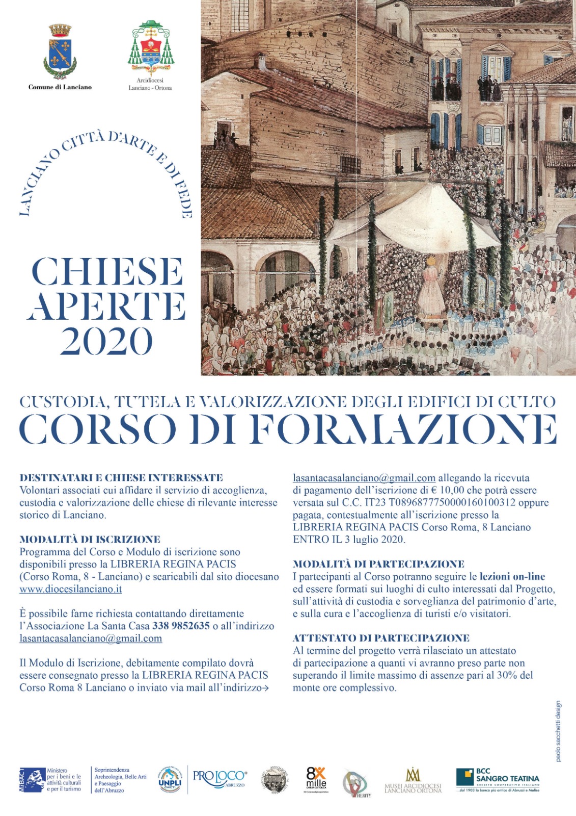 Chiese aperte 2020: Corso di Formazione